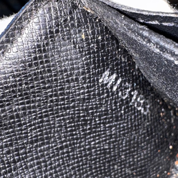 Louis Vuitton repurposed graphite, compact wallet 2013 made in France - Picture 11 of 12